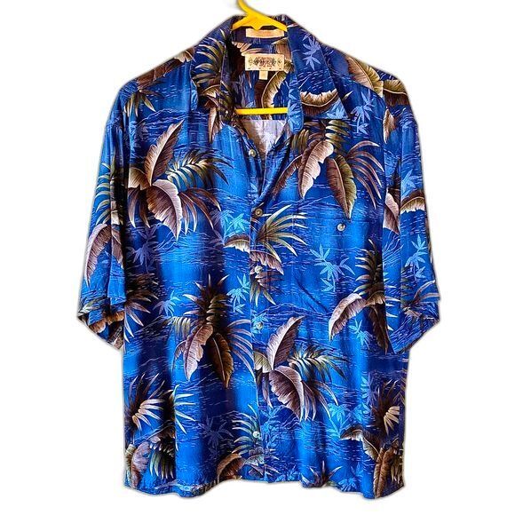 Campia Moda Classic Vintage Hawaiian Shirt Sz M - Picture 1 of 3